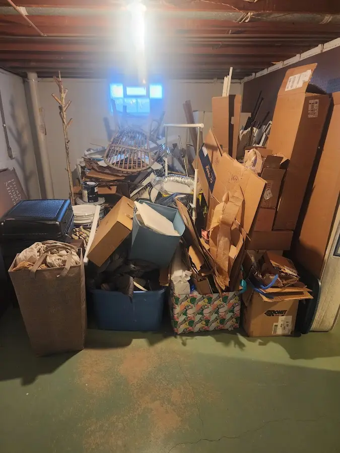 Roll-off dumpster container at job site for Yard Waste Dumpster Rental in Saluda